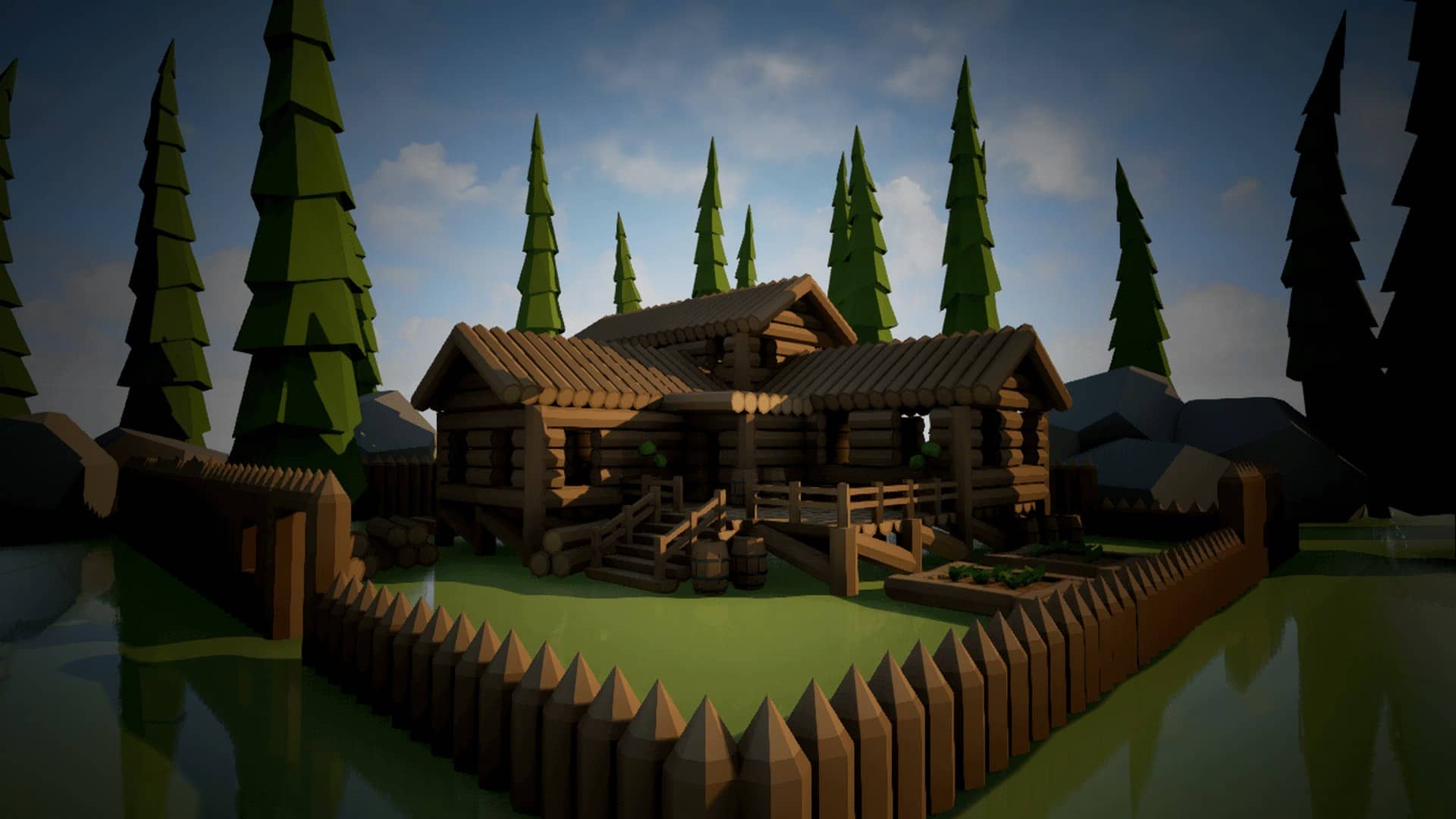 森林木屋-Olbert’s Low Poly: Wood Stronghold