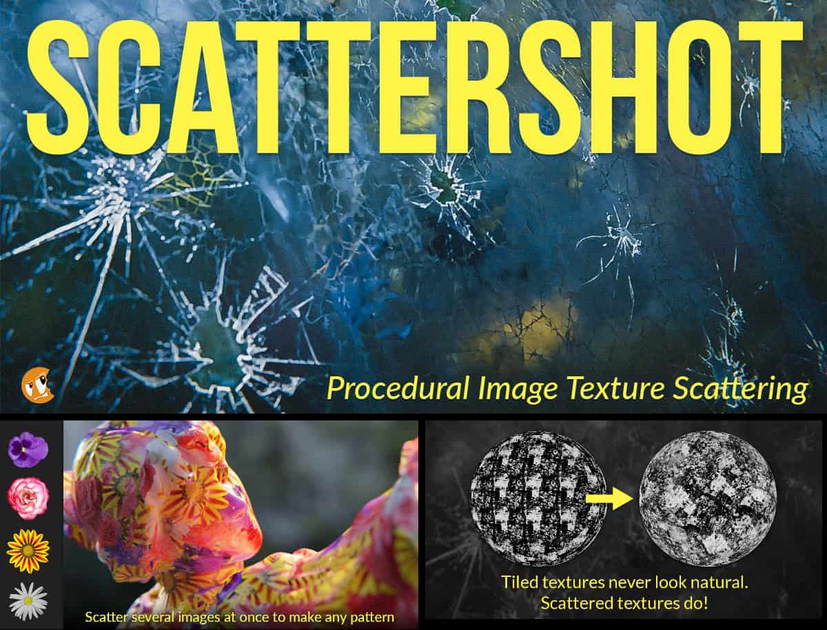 PBR纹理分布插件 for Blender-Scattershot v1.12