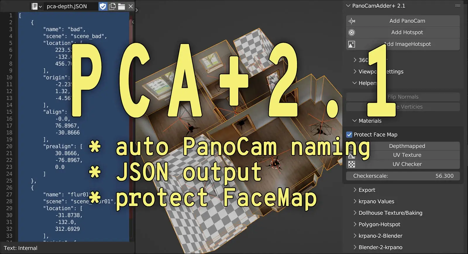 Blender360°度全景图虚拟游览 – PanoCamAdder v1.4.2