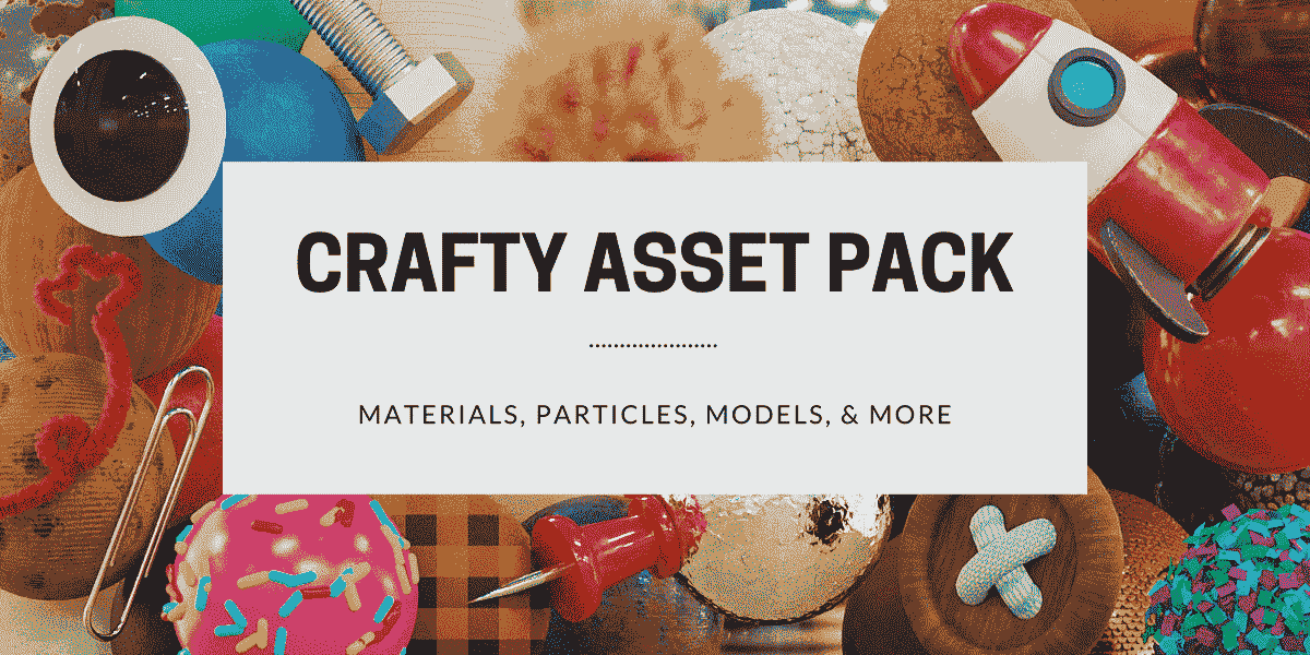 Blender常见材质预设资产 – Crafty Asset Pack