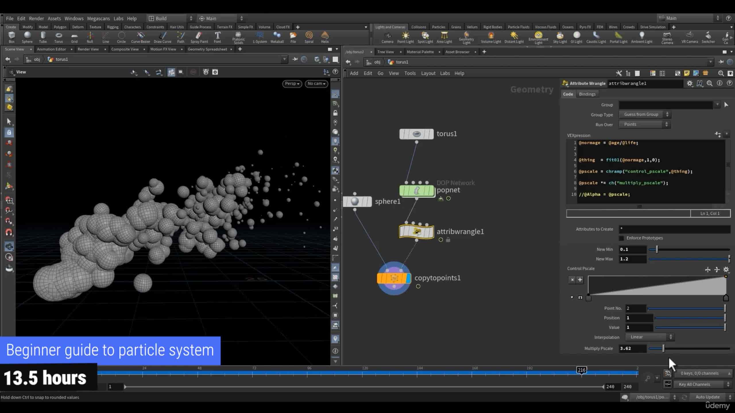 Houdini FX：入门粒子系统