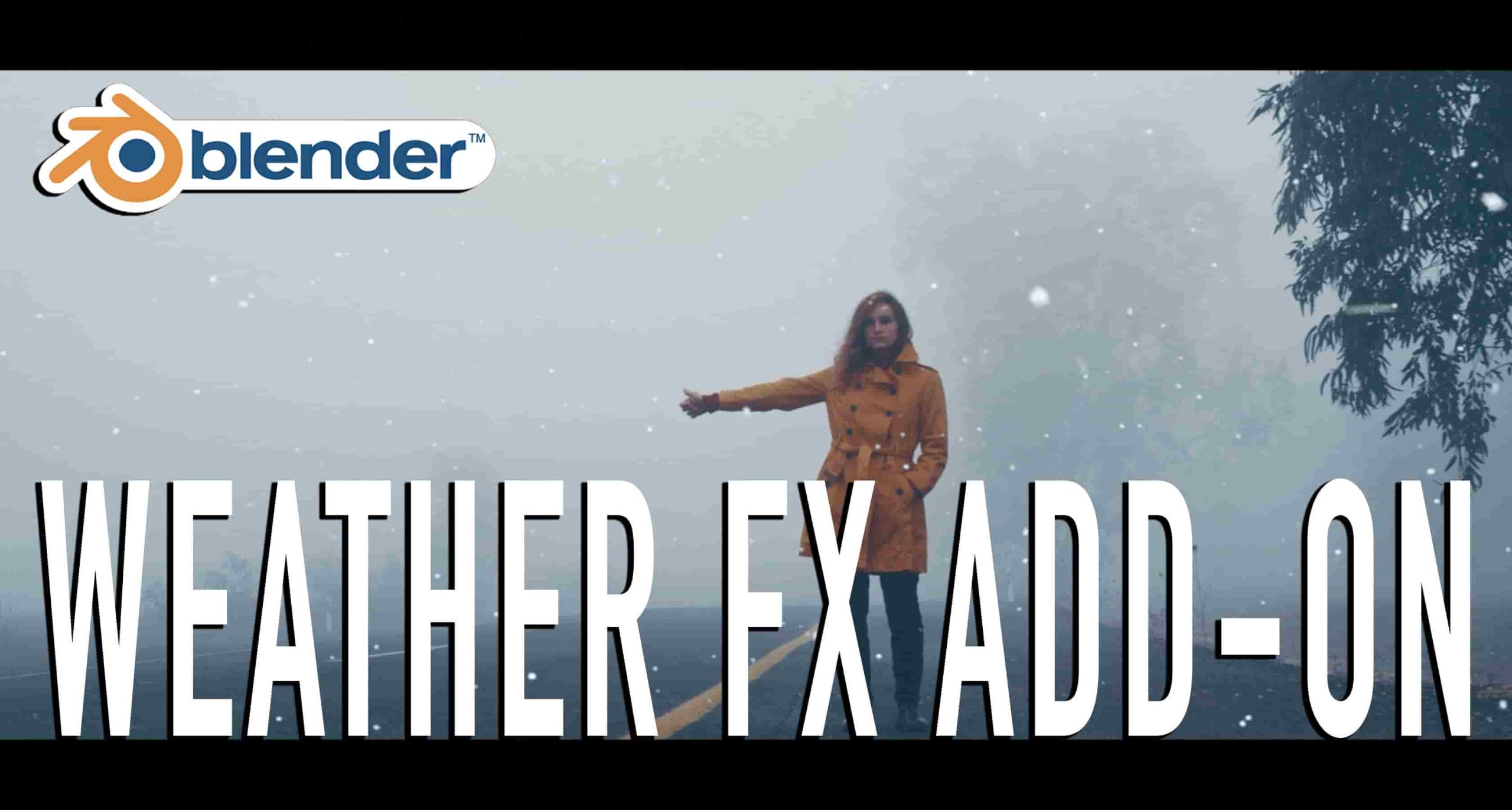 Blender下雨下雪天气模拟插件 WeatherFX V1.0