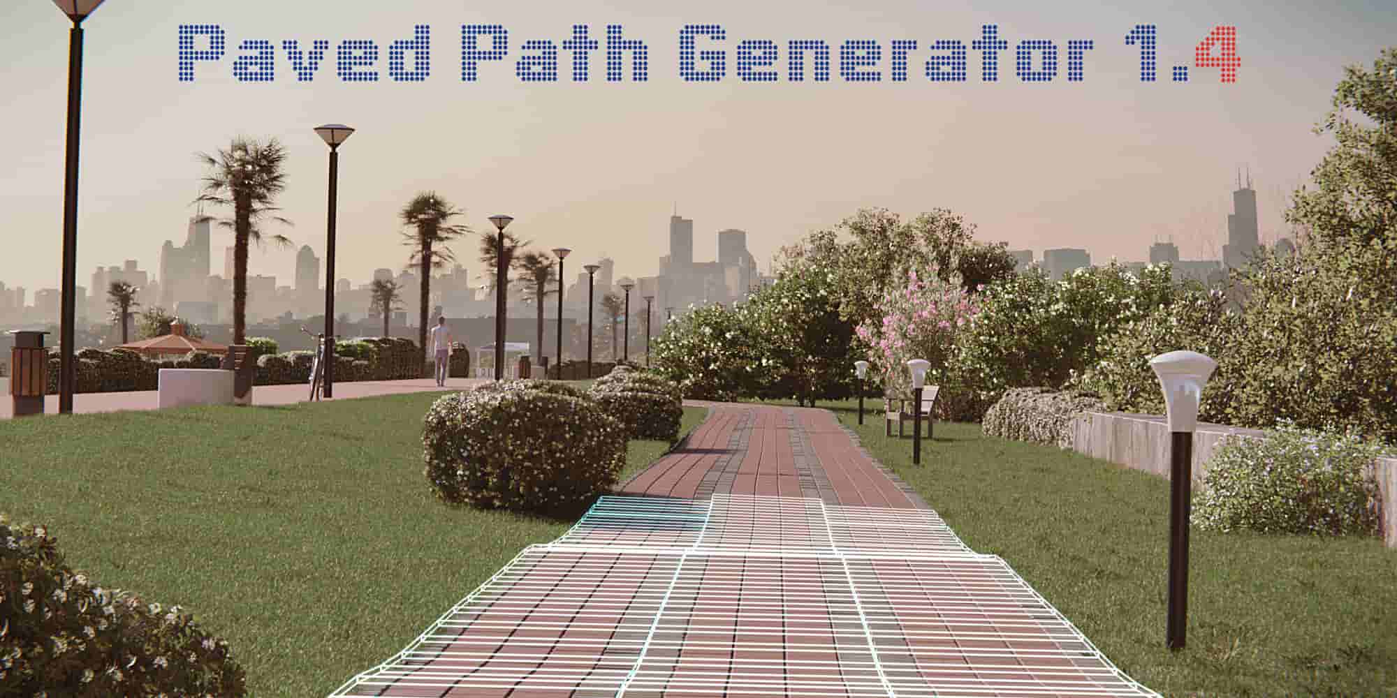 Blender道路生长器插件 – Paved Path Generator 1.3