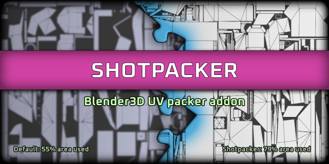 Blender展UV贴图打包插件 – Shotpacker