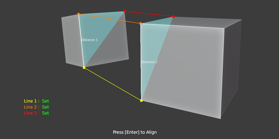 Blender三点对齐插件 3 Points Align v1.1.0