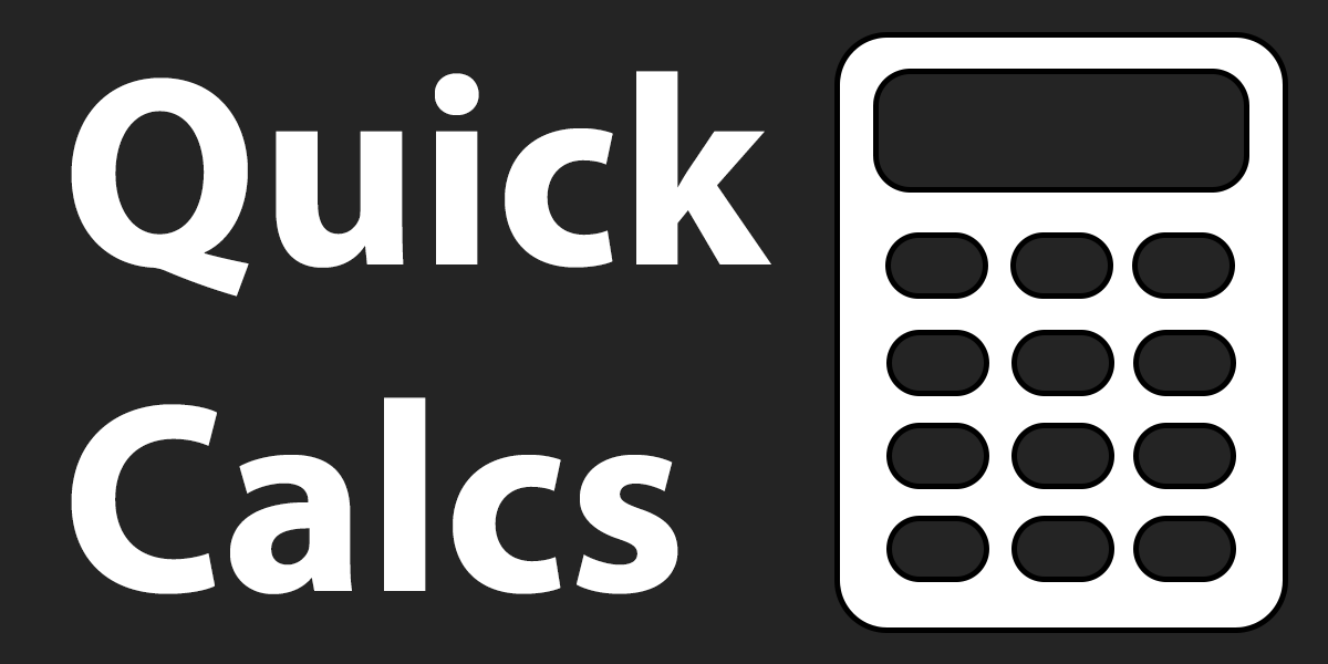 Blender计算器插件 Quick Calcs V2.0