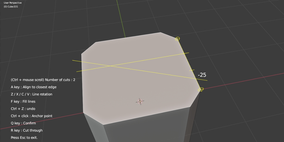 Blender多边形切割插件 Face Cutter v1.11.0