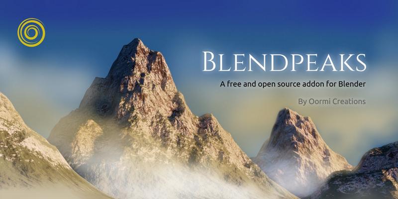 Blender创建山峰插件 – Blendpeaks v0.1.6