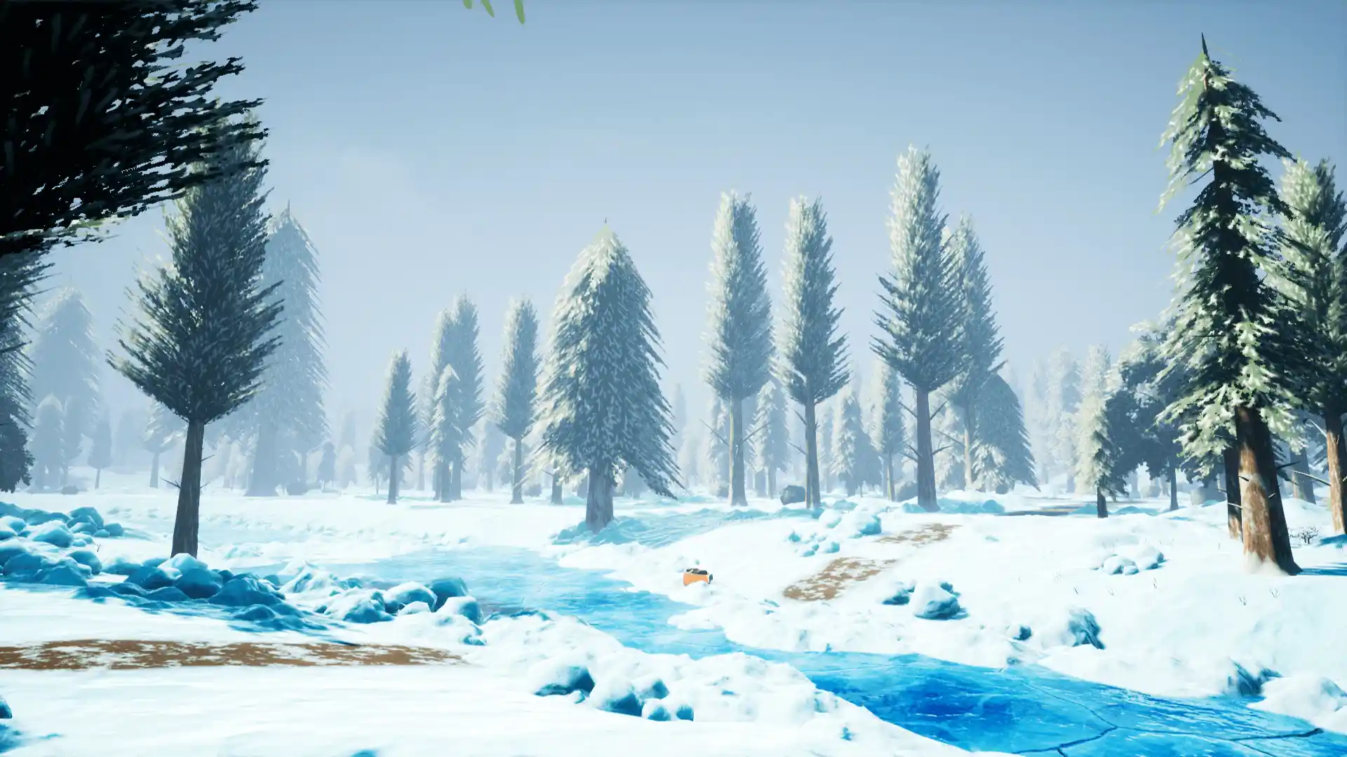 风格化的雪域 – Stylized Snowy Forest