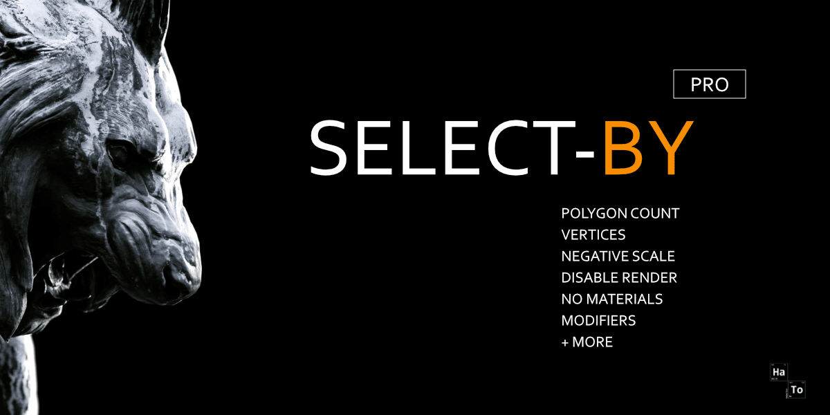 Blender自定义选择插件 – Select By v1.0.2