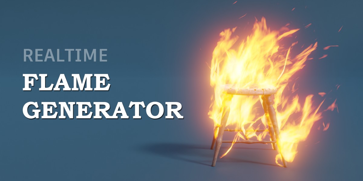 Blender实时火焰特效生成器 Realtime Flame Generator