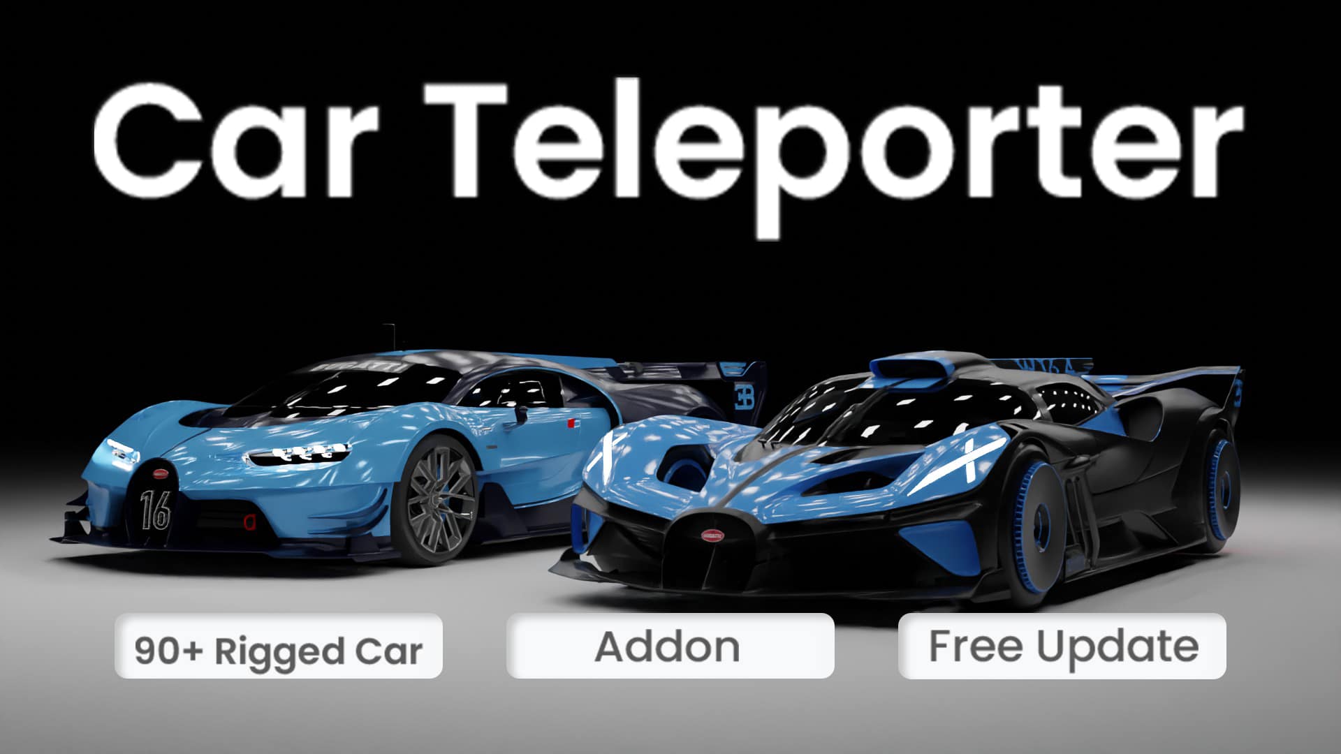 Blender资产107辆汽车模型预设插件 Car Teleporter V1.0.8