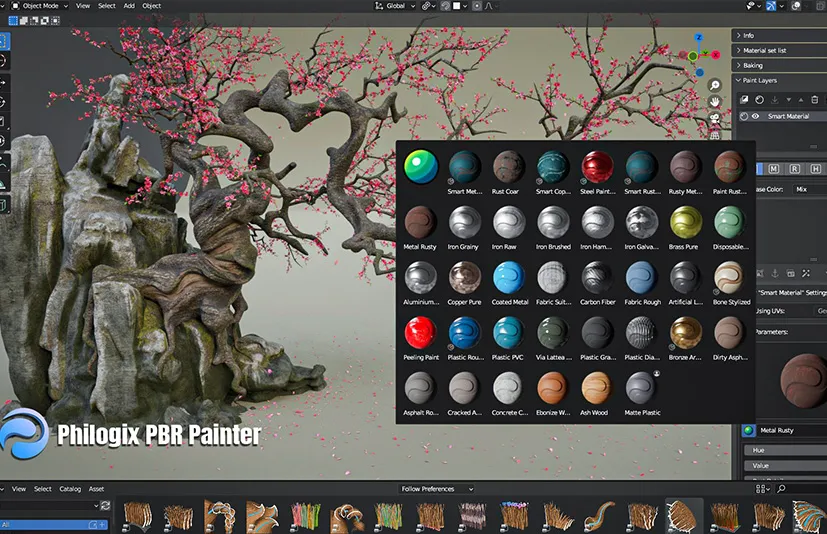 Blender版SP贴图绘制插件 Philogix PBR Painter Pro v4.2.2