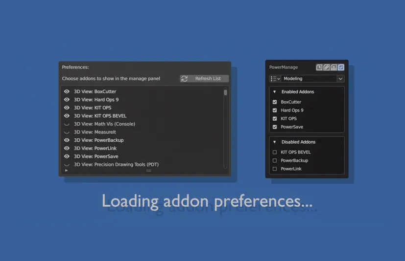 Blender插件管理器PowerManage v0.30