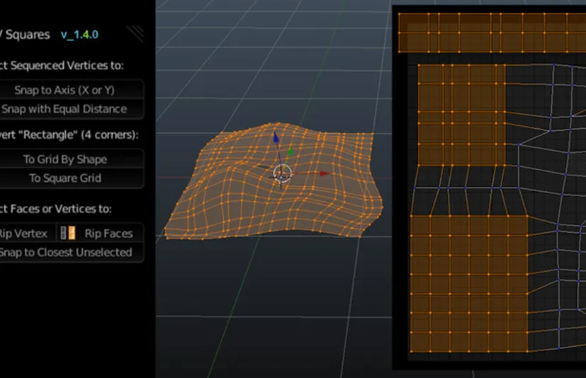 展uv编辑插件 – UV Squares v1.15.0