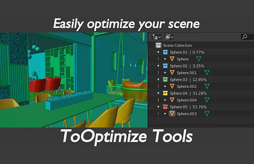 Blender场景分析优化插件 ToOptimize Tools V1.2.7.4