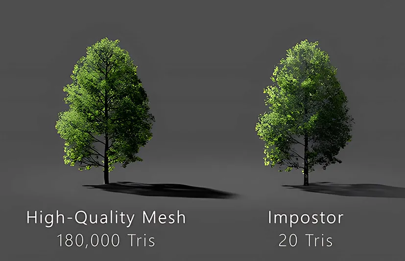 Blender高精度模型转低精度加速渲染插件 Instant Impostors v1.2