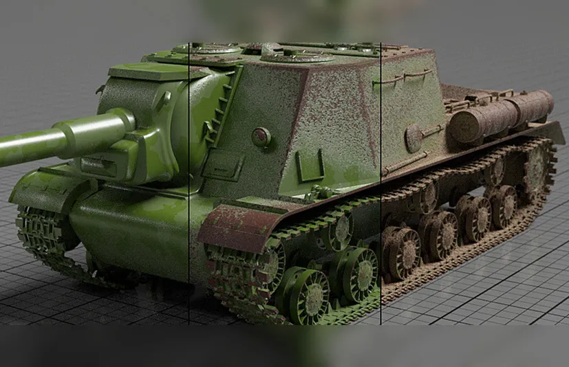Blender一键磨损刮痕污垢材质贴图插件 Grungit v1.9.1
