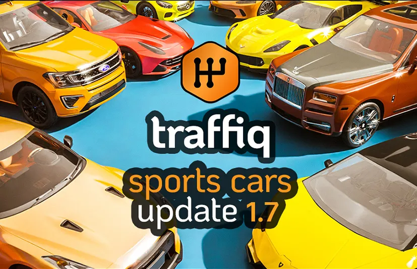 Blender绑定汽车模型预设 Car – Traffiq Library – Rigged Cars v2.1.0