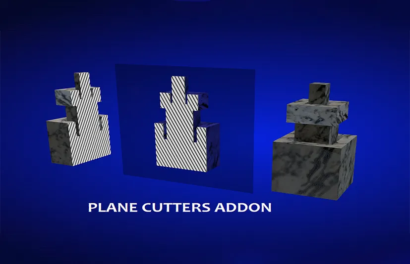 Blender一键切割隔断模型平面剖面横截面 – Plane Cutters v2.3