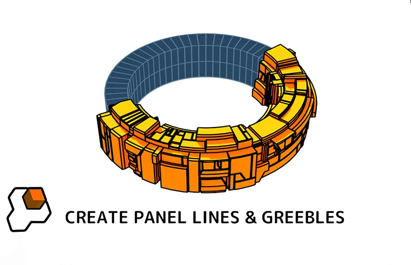 Blender硬表面建模电镀生成器插件 – Plating Generator And Greebles v2.3