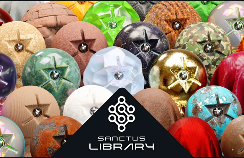 375种Blender程序材料材质预设库 Sanctus Library v3.2.1