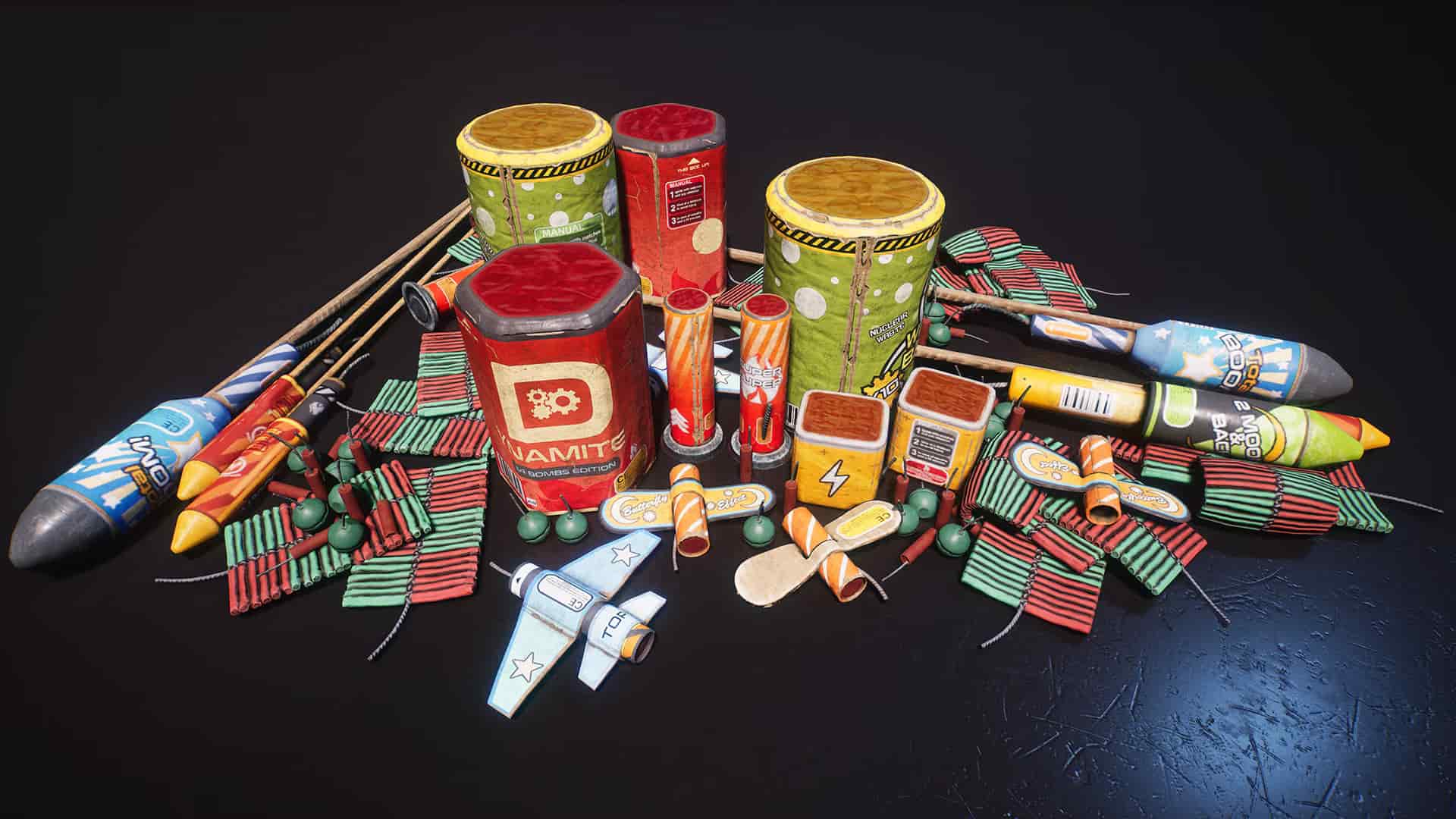 烟花道具包 – Fireworks Prop Pack