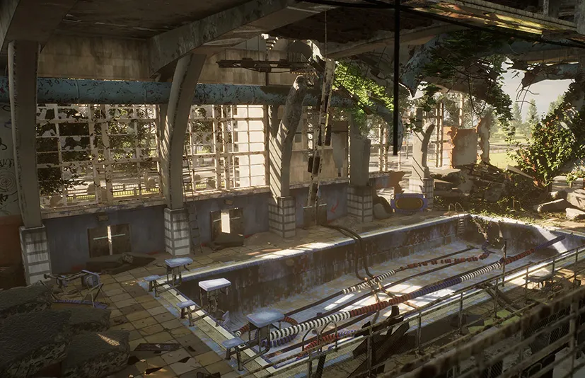 废弃的游泳池环境 – Abandoned Swimming Pool Environment