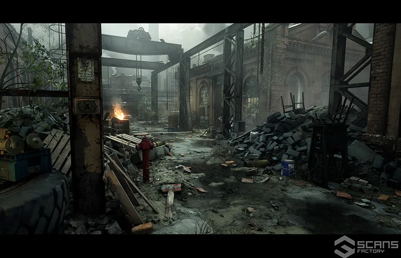 [扫描] 工业废弃建筑 – [SCANS] Industrial Abandoned Buildings – Modular Environment