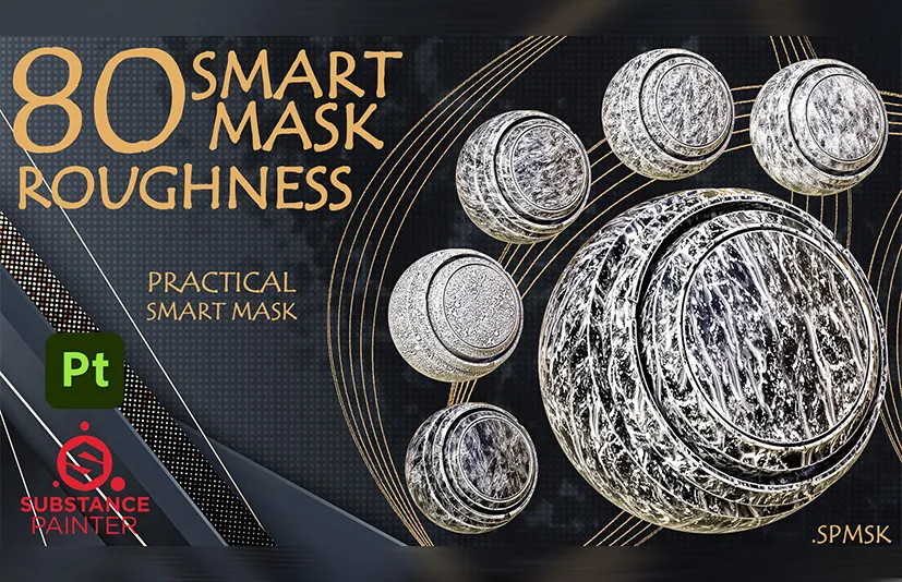 高质量实用智能遮罩 – 80 Practical and useful roughness smart mask high quality – VOl 04