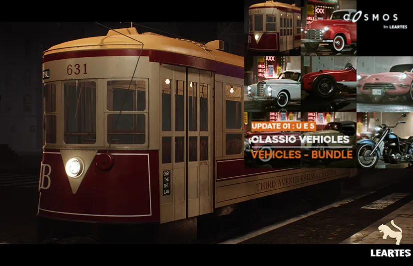 经典车辆组合包 – Classic Vehicles Bundle / Driveable / Functional ( Set of 8 Vehicles )