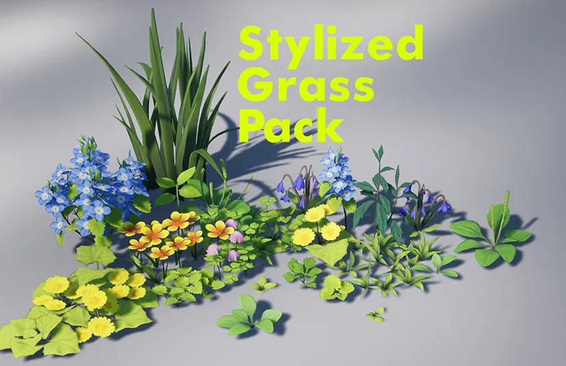 风格化草 – Stylized Grass Pack