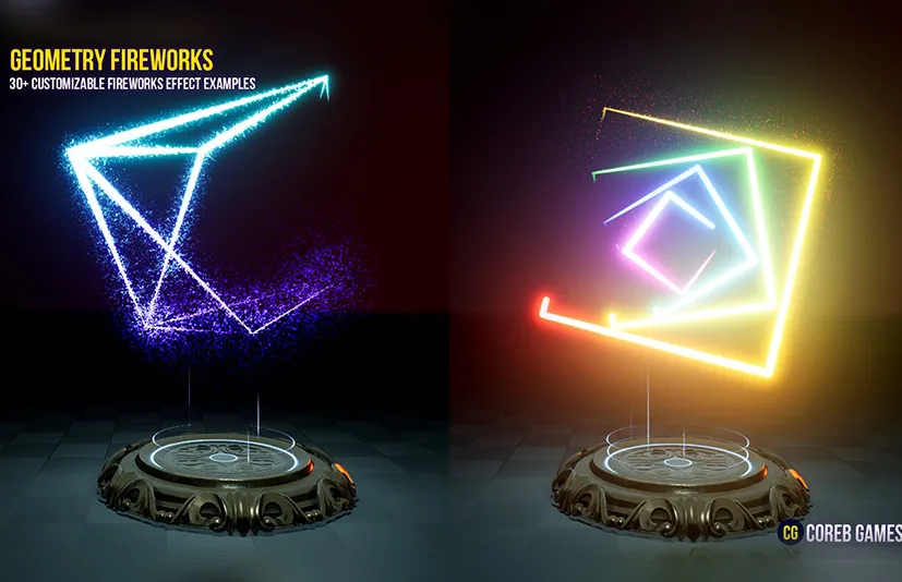 几何烟花视觉特效包 – Geometry Fireworks VFX Pack