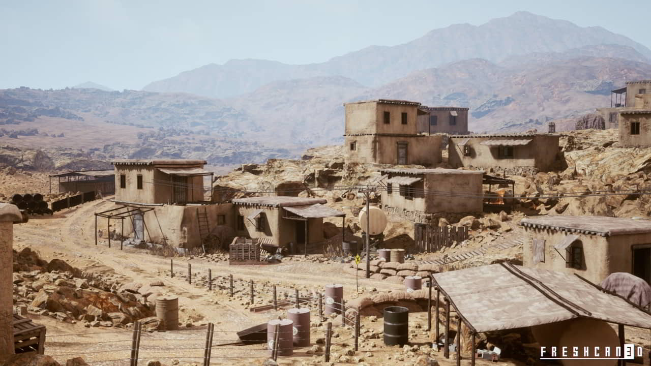 战争沙漠城镇 – Battlefield Kit – Desert Environment