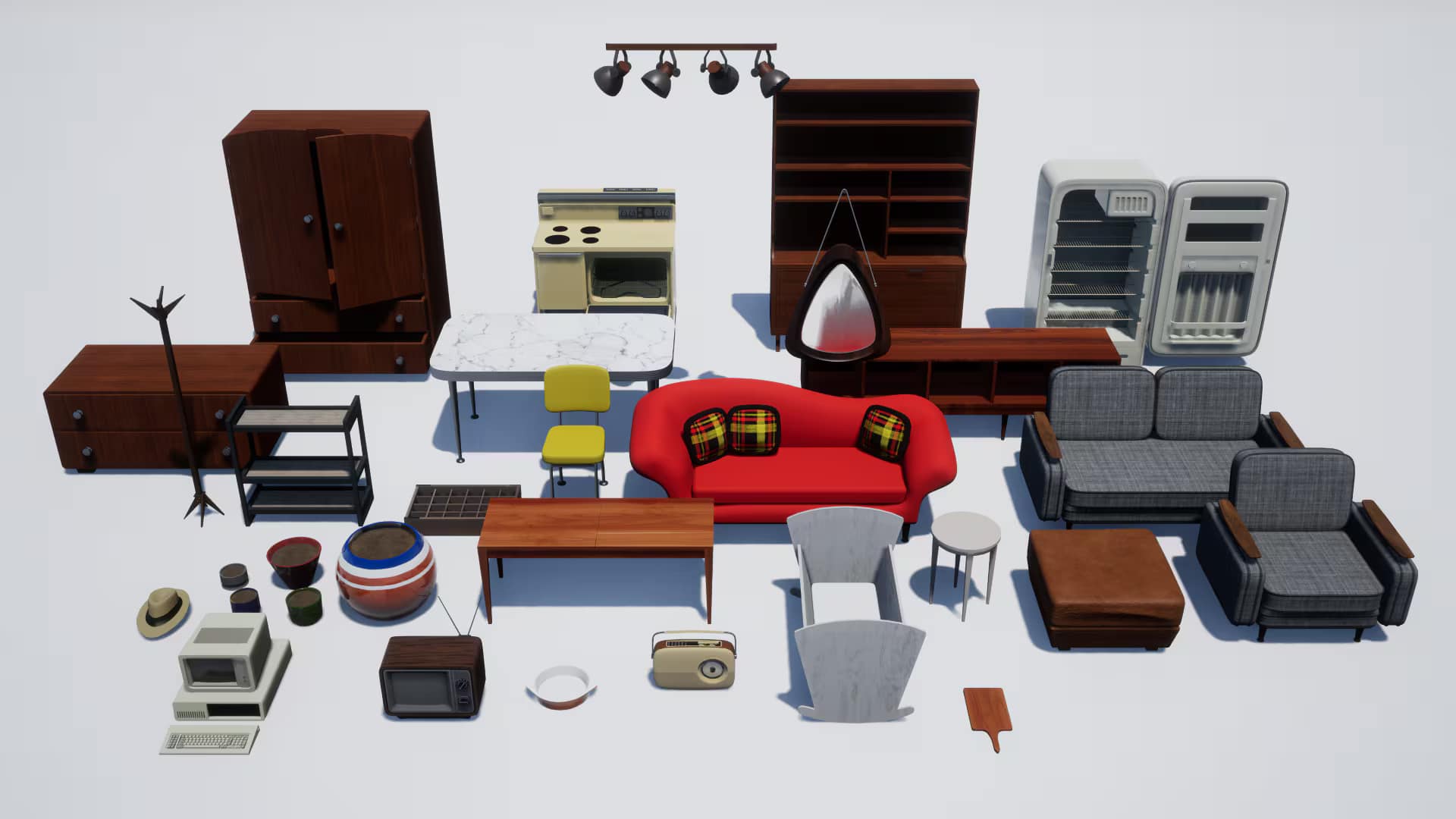 19年代房屋道具 – Mid-century House Props