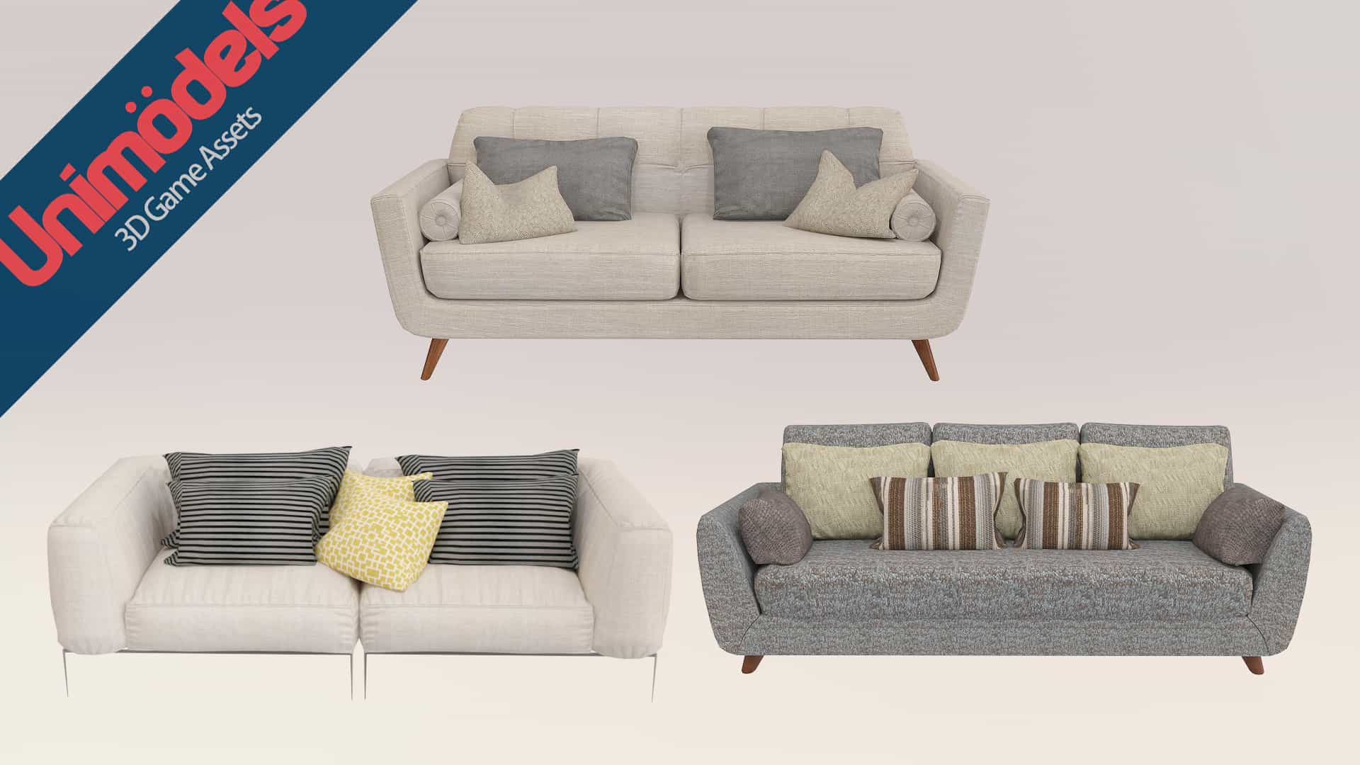 沙发和枕头包 – Sofas and pillows vol. 1