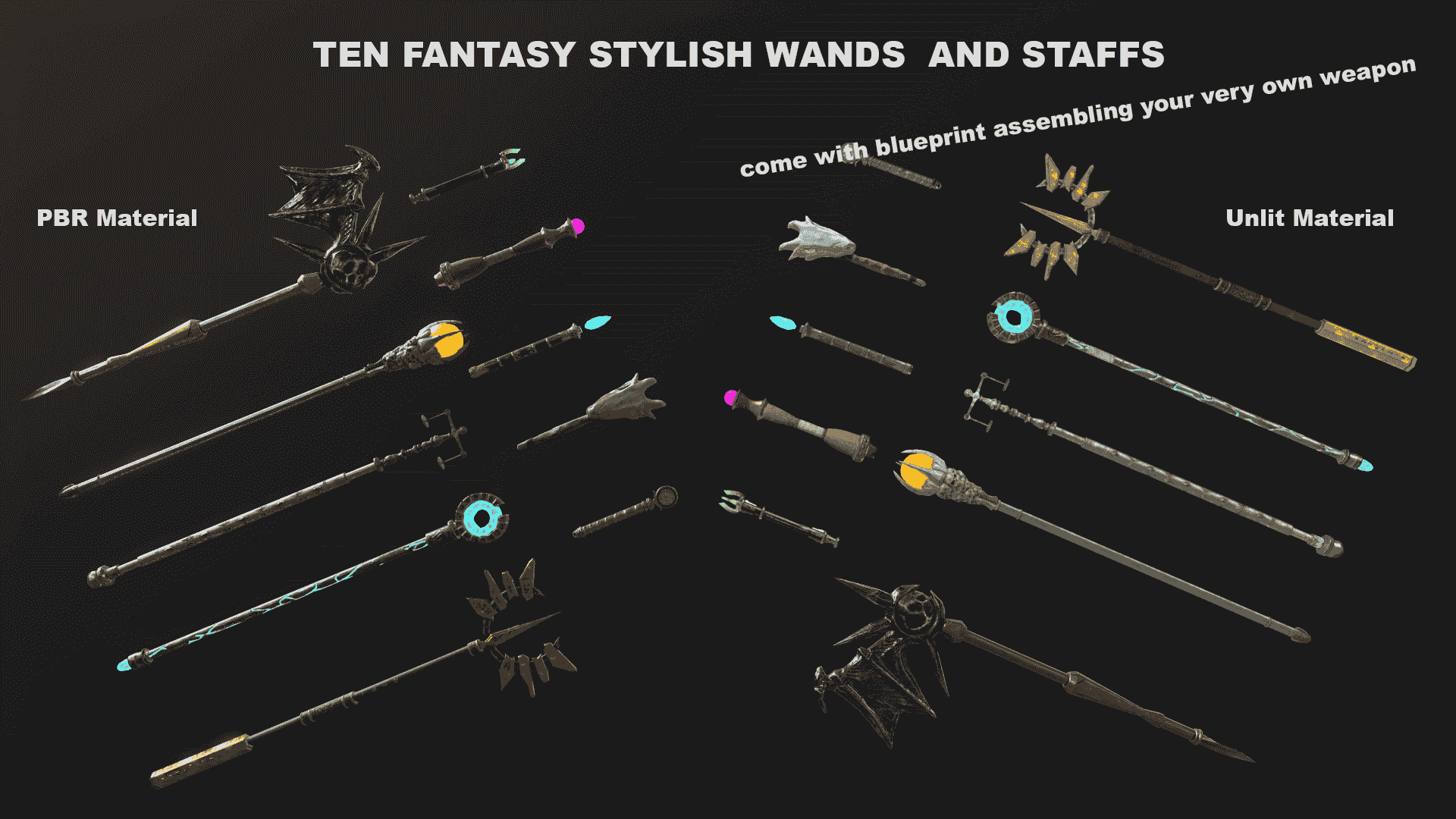 十款时尚法杖和魔杖 – Ten Stylish Staffs and Wands