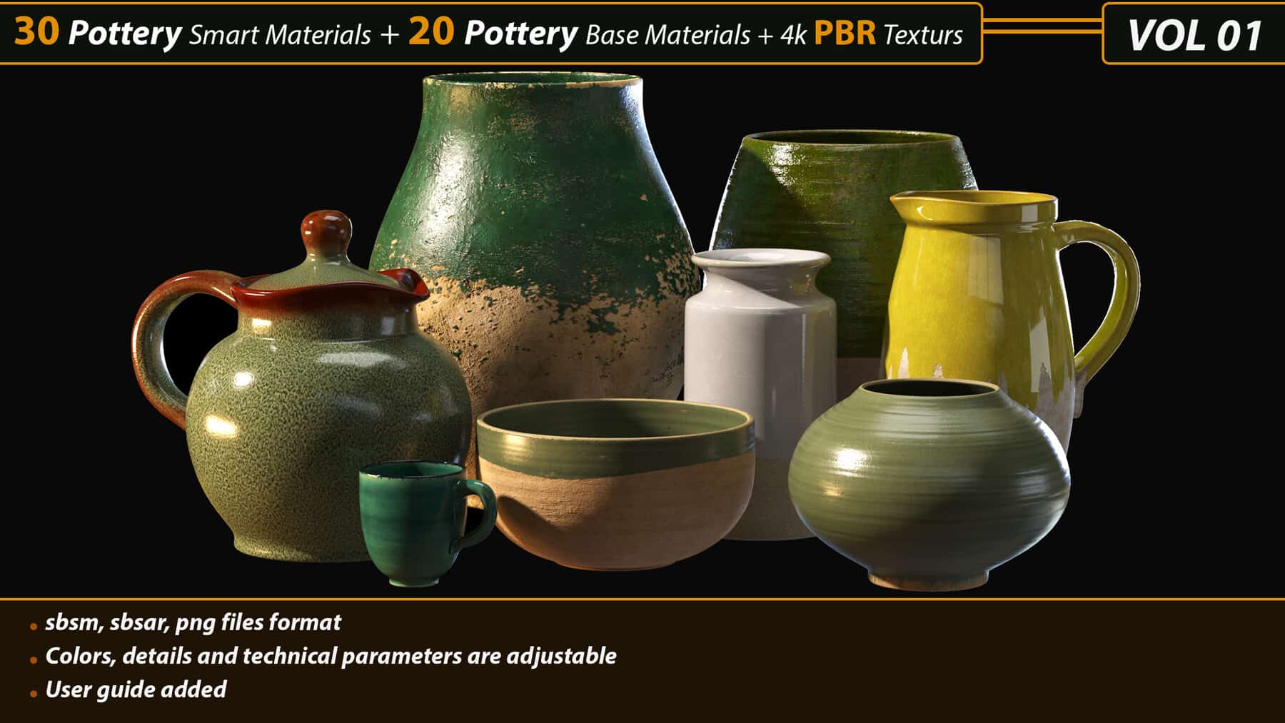 30种陶器智能材质-30 Pottery Smart material