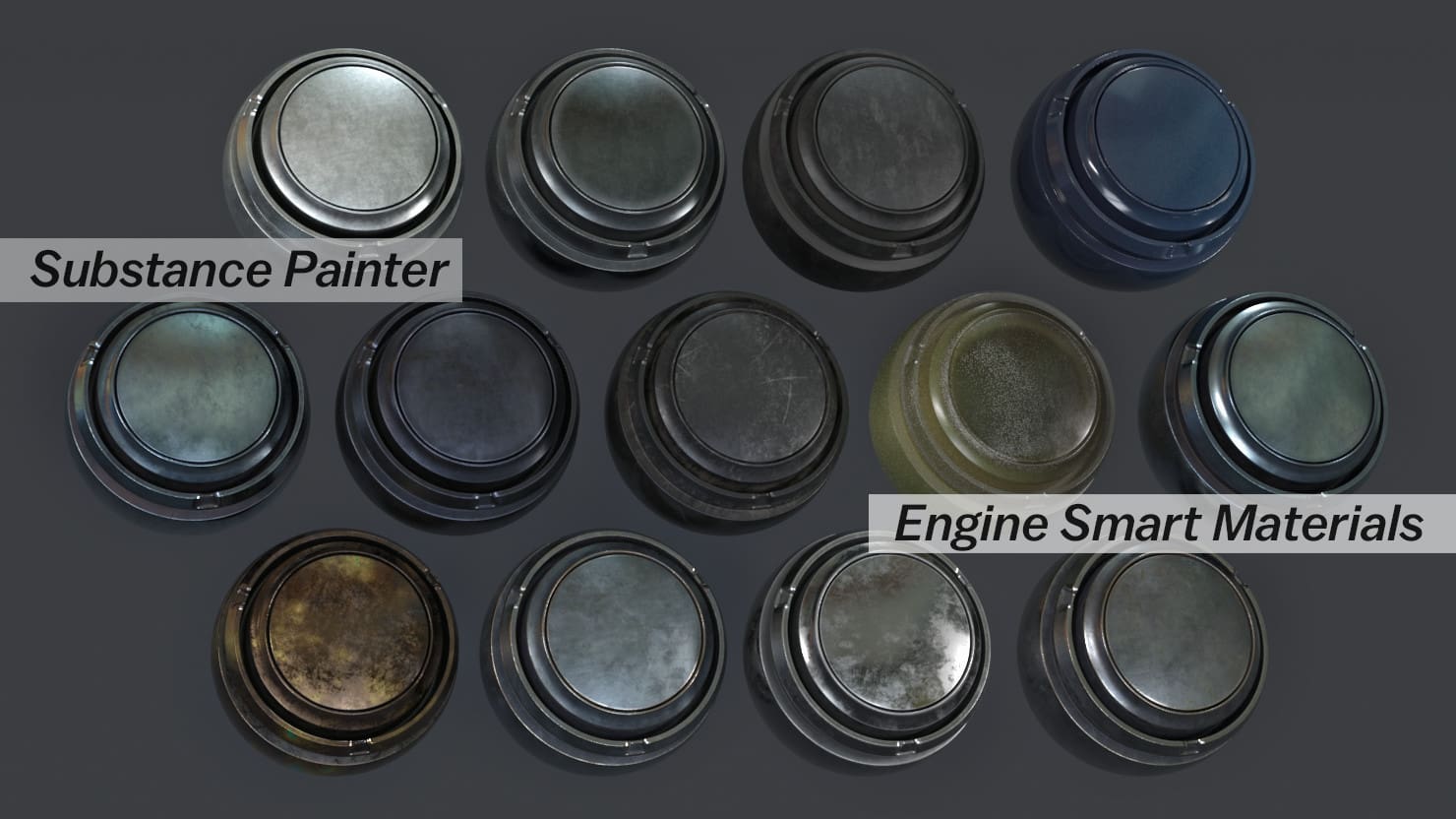 13个金属汽车智能材质-13 Substance Painter Engine Metal Automotive Smart Materials