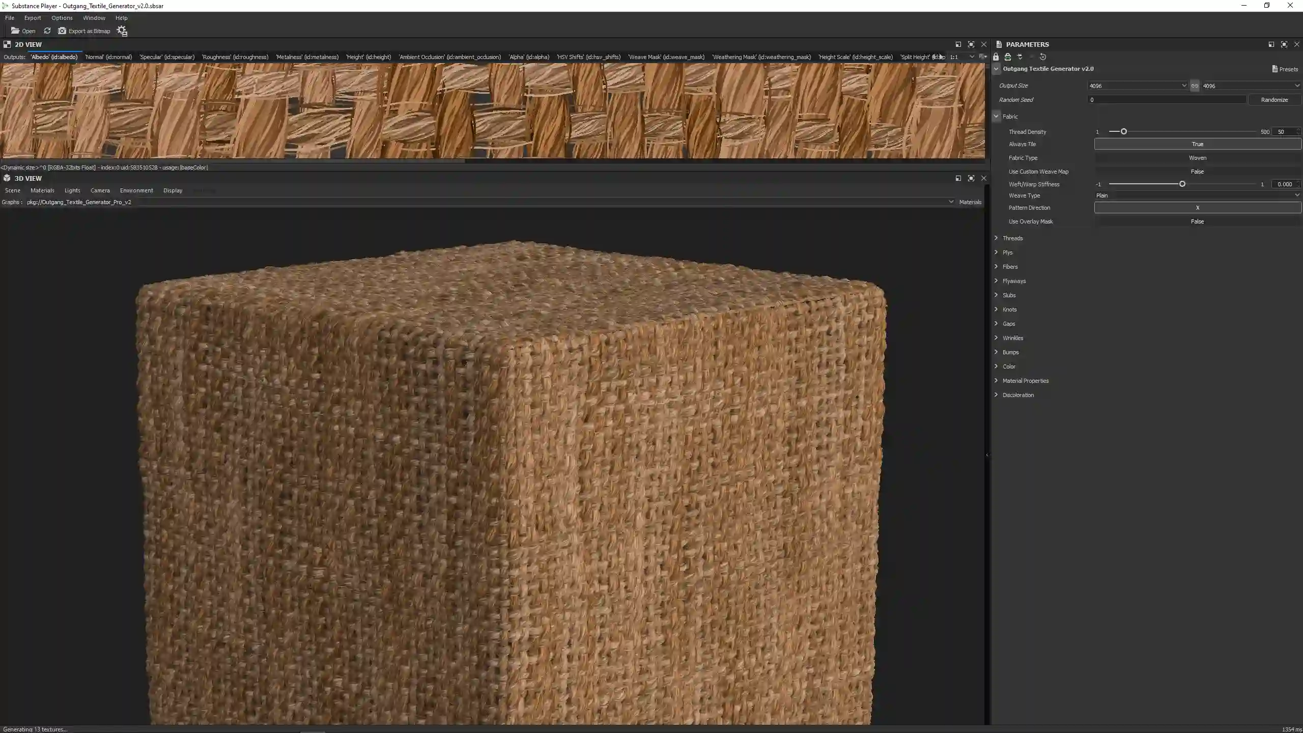 纺织牛仔布料生成器-Outgang_Textile_Generator_Pro