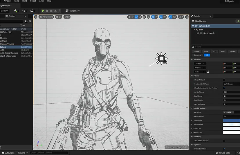 后处理手绘轮廓 – Post Process Hand Draw Outline