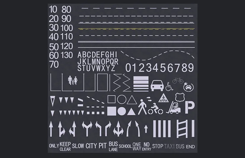 道路标记 – PROCEDURAL ROAD MARKINGS