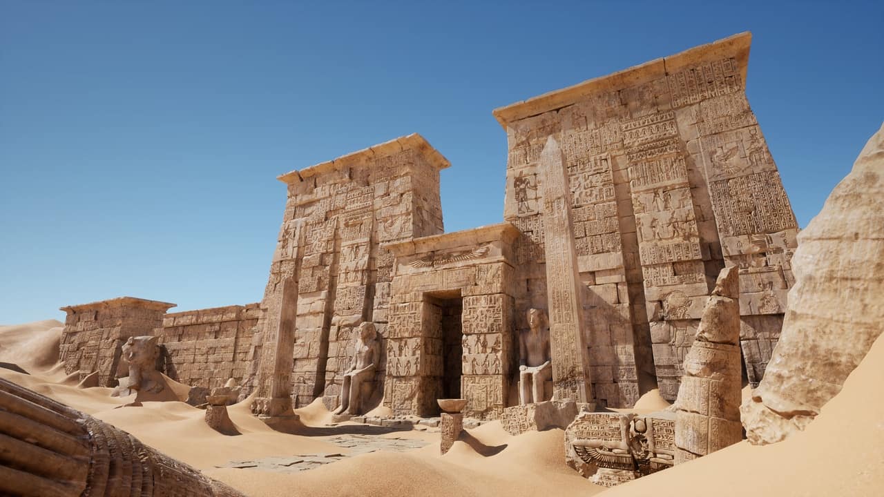 古埃及遗迹废墟-Egypt Ruins Environment