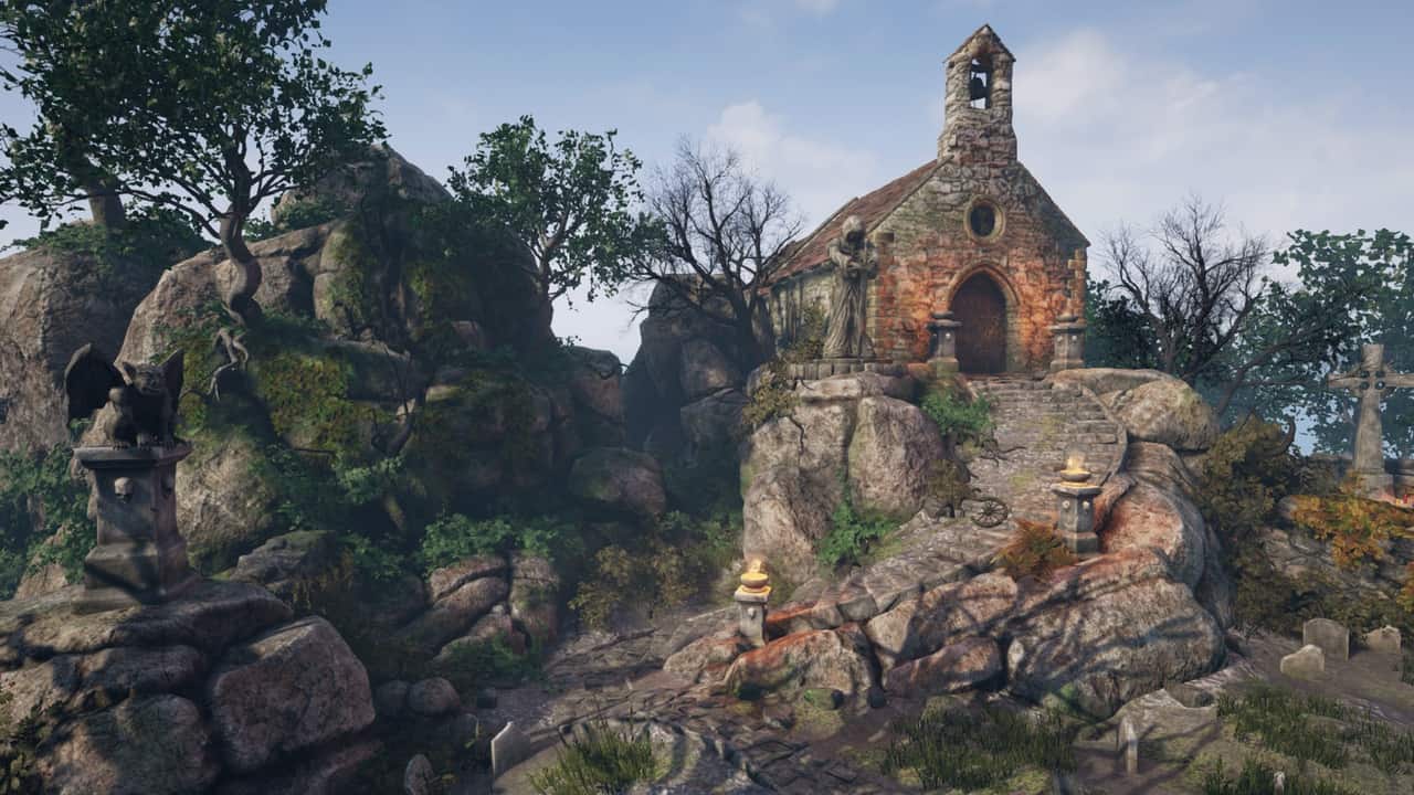 教堂墓地陵园-Graveyard and Nature Set