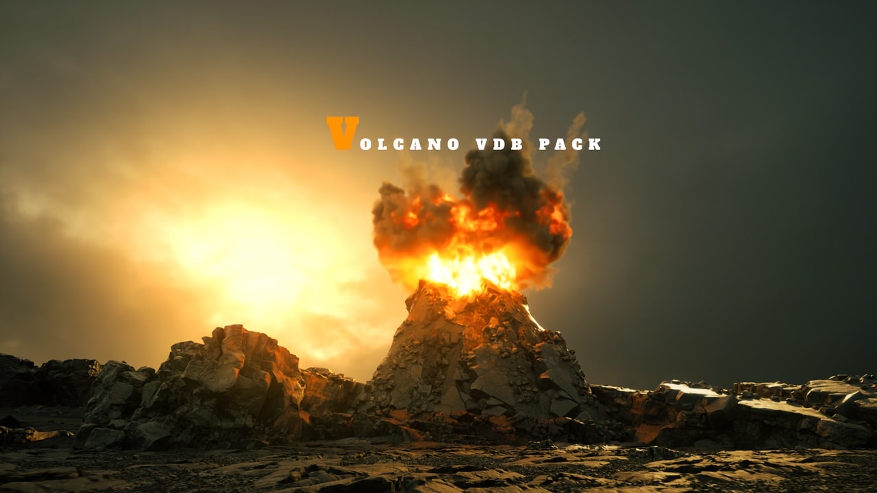 火山 3D VDB 效果包 – Volcano 3D VDB Pack