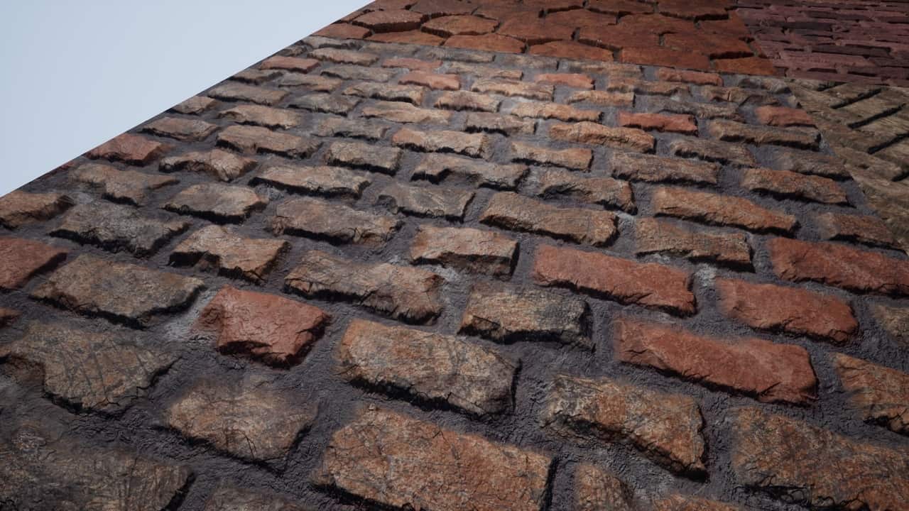视差砖墙材质Vol.1-Parallax Occlusion Brick Materials Vol.1