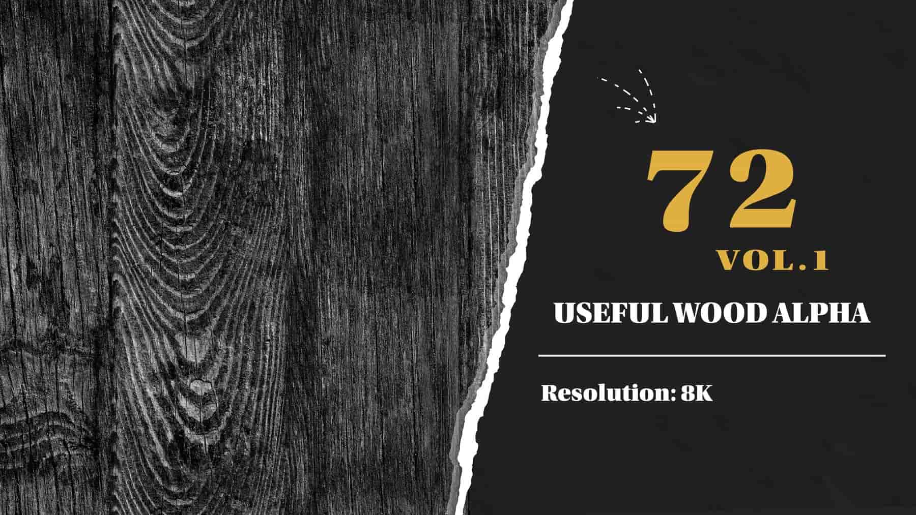 72种高质量(8K)实用木材纹理模板 第一卷 – 72 High Quality (8K) Useful Wood Stencil Imperfection vol.1