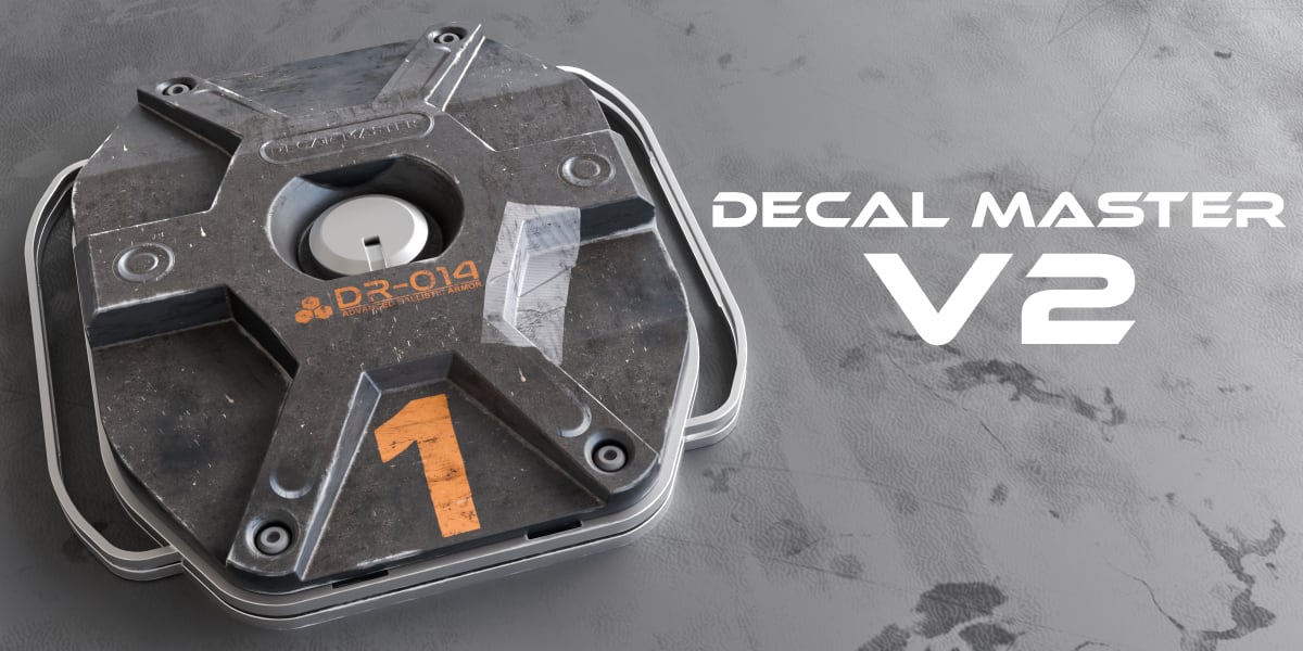 Blender 贴花创建插件-Decal Master v2.0.2 + Decals Pack