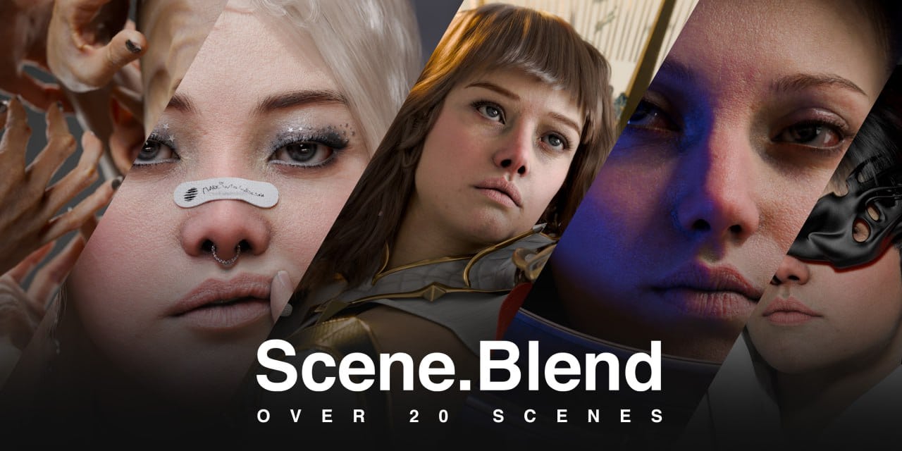 超真实场景合集：支持GlobalSkin和Humanify – Hyper Realistic Scenes for GlobalSkin and Humanify