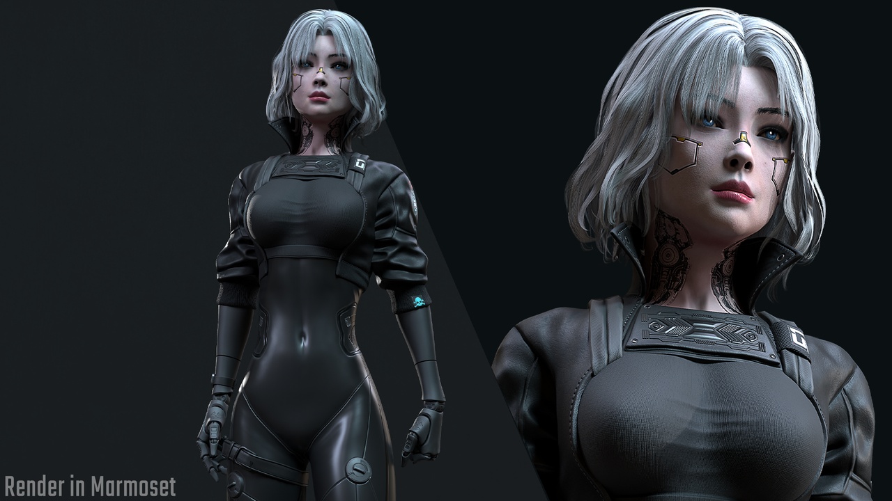 赛博朋克女孩3 – Cyberpunk Girl 3
